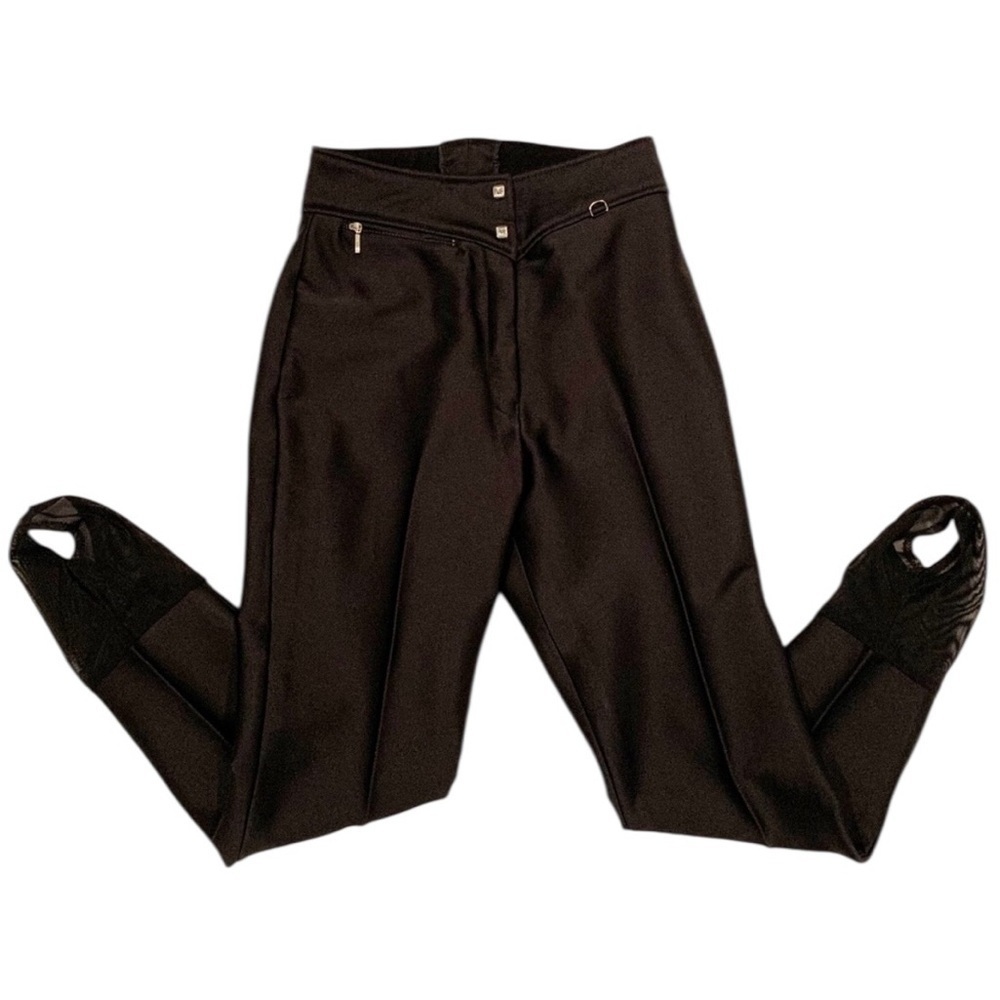 PEREGRINE Sun Valley Women’s Skiwear Stirrup Ski Pants Black SZ 8 Like New EUC